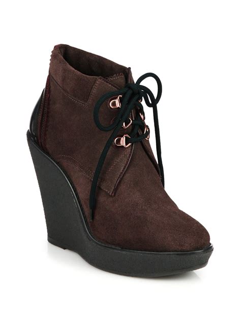 burberry flat wedges|Burberry wedge boots women.